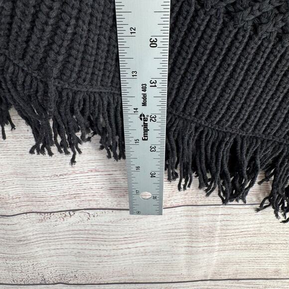 Joie Open Front Multi Knit Sleeveless Cardigan Shawl Women's XXS/S Black/Blue - Picture 11 of 11